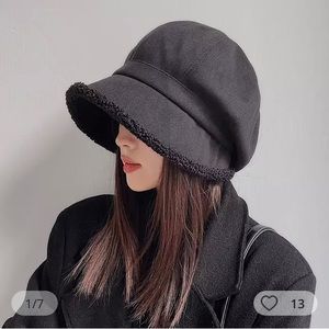 Winter Warm Bucket Hat Korean Trending Big Head Casual Basin Cap